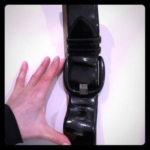 Gorgeous thick patent belt. Aussie designer